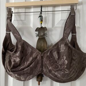 Wacoal Brown Floral Lace Bra